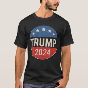 Trump 2024 Wahlkampfknopf zum Präsidenten gewählt T-Shirt