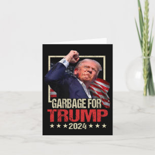 Trump 2024 Wahlmüll für Trump wählen Trump P Karte