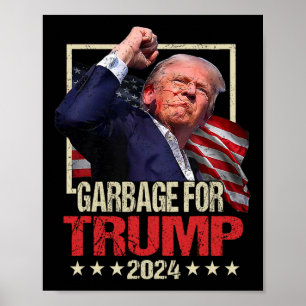 Trump 2024 Wahlmüll für Trump wählen Trump P Poster