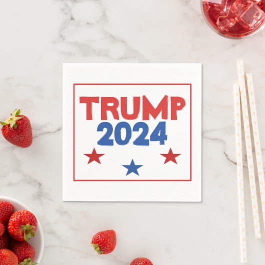 TRUMP 2024 Wahlpapier Napkins Serviette (Beispiel)