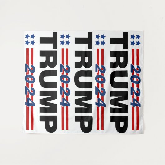 Trump 2024 wandteppich (Vorderseite (Horizontal))