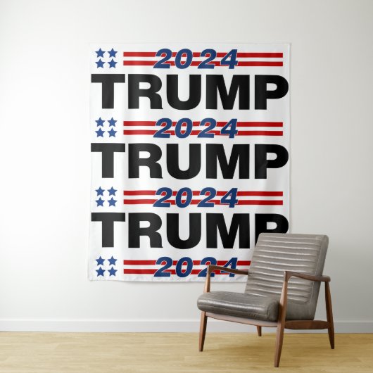 Trump 2024 wandteppich (Beispiel)