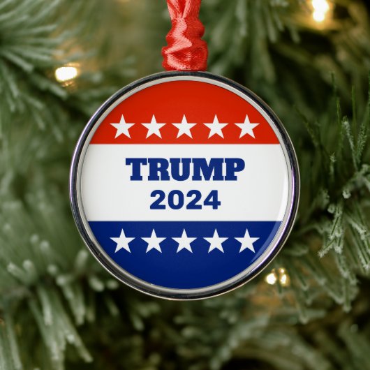 Trump 2024 Weihnachten Ornament Aus Metall (Baum)