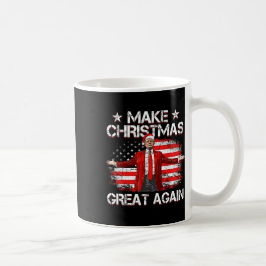 Trump 2024 Weihnachten wieder großartig machen Wit Kaffeetasse (Rechts)