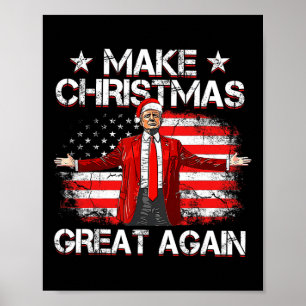 Trump 2024 Weihnachten wieder großartig machen Wit Poster