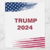Trump 2024 weinetikett (Einzelnes Label)
