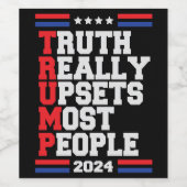 Trump 2024 weinetikett (Einzelnes Label)