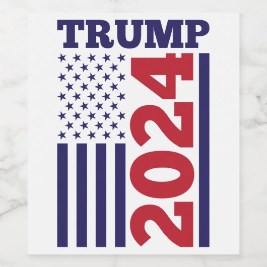 Trump 2024 weinetikett (Einzelnes Label)