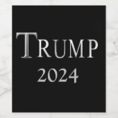 TRUMP 2024 WEINETIKETT (Einzelnes Label)