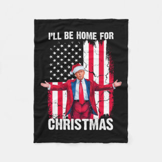 Trump 2024 werde ich für den Weihnachtslustigen Tr Fleecedecke