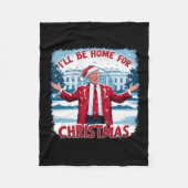 Trump 2024 werde ich für den Weihnachtslustigen Tr Fleecedecke (Vorderseite)