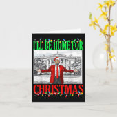 Trump 2024 werde ich für den Weihnachtslustigen Tr Karte (Gelbe Blume)