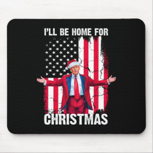 Trump 2024 werde ich für den Weihnachtslustigen Tr Mousepad