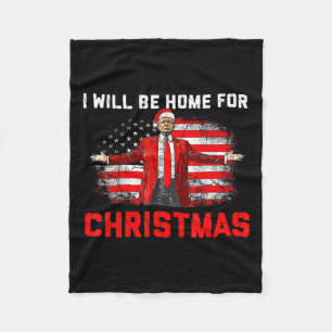 Trump 2024 werde ich zu Weihnachten Trump Weihnach Fleecedecke