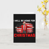 Trump 2024 werde ich zu Weihnachten Trump Weihnach Karte (Gelbe Blume)