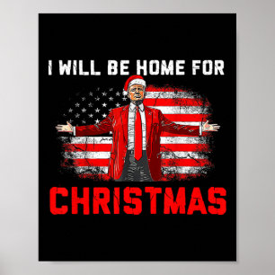 Trump 2024 werde ich zu Weihnachten Trump Weihnach Poster