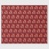 Trump 2024 werde ich Zuhause für Weihnachtsrot sei Geschenkpapier (Flach)