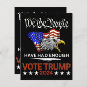 TRUMP 2024 Wir, die Menschen haben Begleitkarte (Vorne/Hinten)