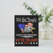 TRUMP 2024 Wir, die Menschen haben Begleitkarte (Stehend Vorderseite)