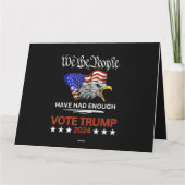 TRUMP 2024 Wir, die Menschen haben Karte (Rückseite)