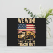 Trump 2024 Wir gewinnen den Sieg Einweihung 2025 Einladung (Stehend Vorderseite)