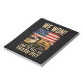 Trump 2024 Wir gewinnen den Sieg Einweihung 2025 Notizblock (Rotiert)