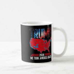 Trump 2024 Wir haben Amerika zurück Wahlergebnisse Kaffeetasse
