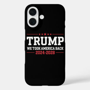 Trump 2024 Wir haben Amerika zurückgenommen 47 USA iPhone 16 Hülle