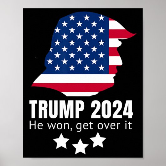 Trump 2024 wird er überwinden poster (Vorne)