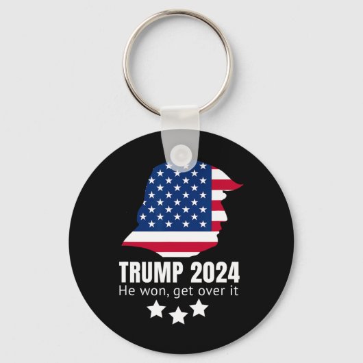 Trump 2024 wird er überwinden schlüsselanhänger (Vorderseite)