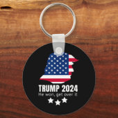 Trump 2024 wird er überwinden schlüsselanhänger (Vorderseite)
