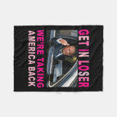 Trump 2024 wird kleiner, und wir bringen Amerika z Fleecedecke (Vorderseite (Horizontal))