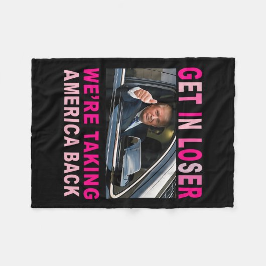 Trump 2024 wird kleiner, und wir bringen Amerika z Fleecedecke (Vorderseite (Horizontal))