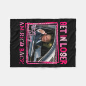 Trump 2024 wird kleiner, und wir bringen Amerika z Fleecedecke (Vorderseite (Horizontal))