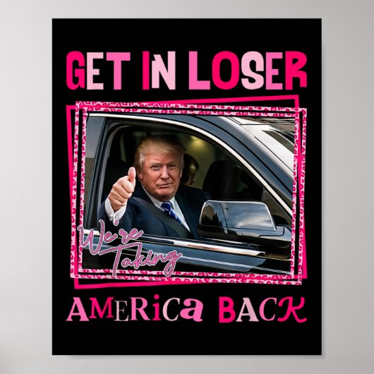 Trump 2024 wird kleiner, und wir bringen Amerika z Poster (Vorne)