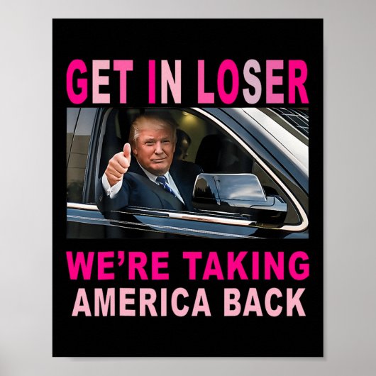 Trump 2024 wird kleiner, und wir bringen Amerika z Poster (Vorne)