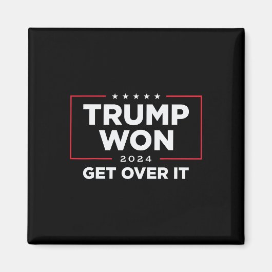 Trump 2024 wird sich durchsetzen - schwarz magnet (Vorne)