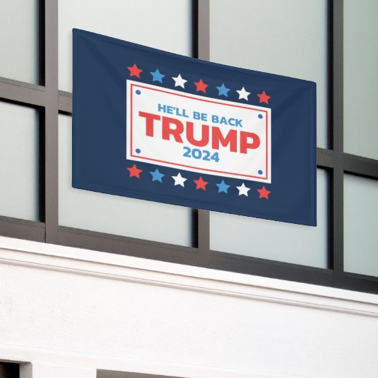 Trump 2024 wird wieder politischer Humor aus den U Banner (Äußeres Gebäude)