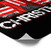 Trump 2024 wird Zuhause für Weihnachten lustigen T Poster (Ecke)