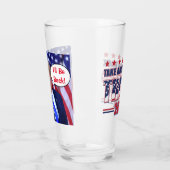 Trump 2024 wird zurück sein glas (Links)