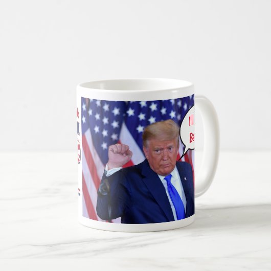 Trump 2024 wird zurück sein kaffeetasse (VorderseiteRechts)