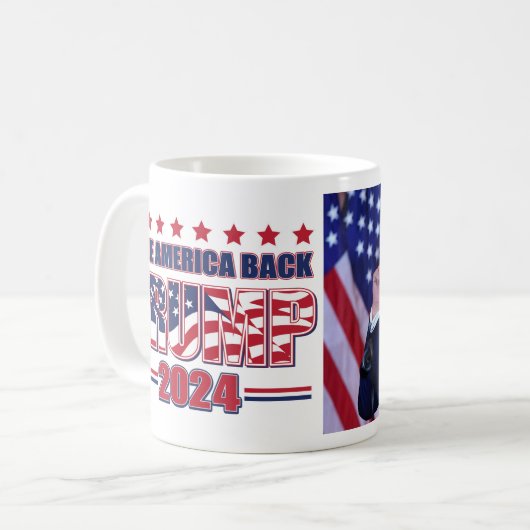 Trump 2024 wird zurück sein kaffeetasse (Vorderseite Links)