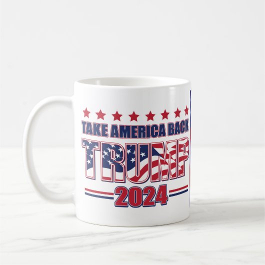 Trump 2024 wird zurück sein kaffeetasse (Links)
