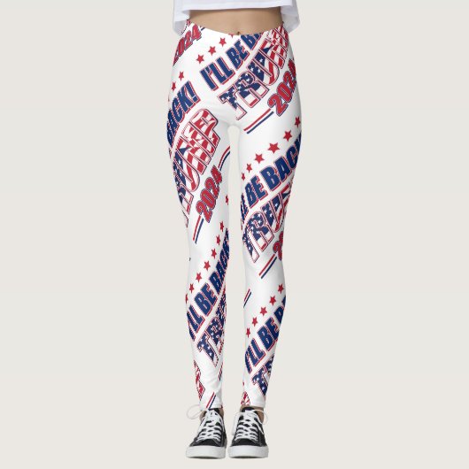 Trump 2024 wird zurück sein leggings (Vorderseite)