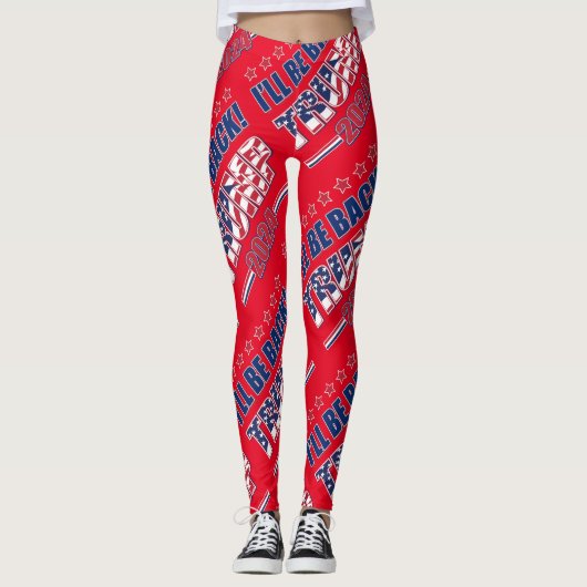 Trump 2024 wird zurück sein leggings (Vorderseite)