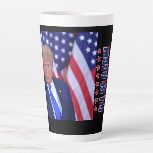 Trump 2024 wird zurück sein milchtasse (Vorderseite)