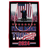 Trump 2024 wird zurück sein mittlere geschenktüte (Vorderseite)