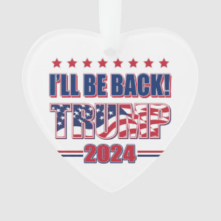 Trump 2024 wird zurück sein ornament