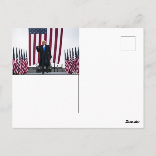 Trump 2024 wird zurück sein postkarte (Rückseite)