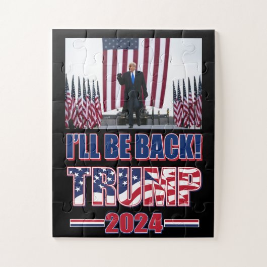 Trump 2024 wird zurück sein puzzle (Vertikal)